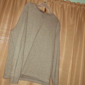 Grey Strip crew neck medium shirt